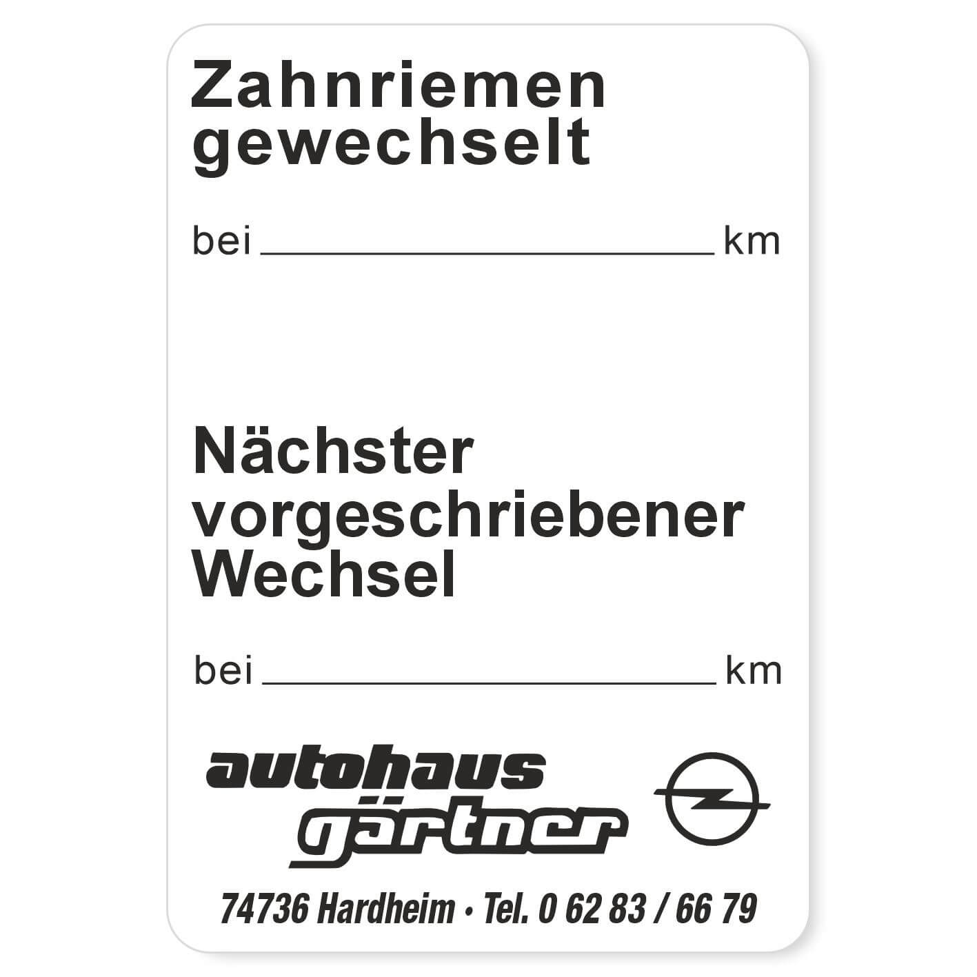 Zahnriemen gewechselt Beispiel 3