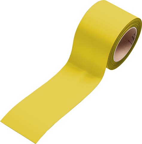 Magnet Lagerschild gelb auf Rolle60 mm
