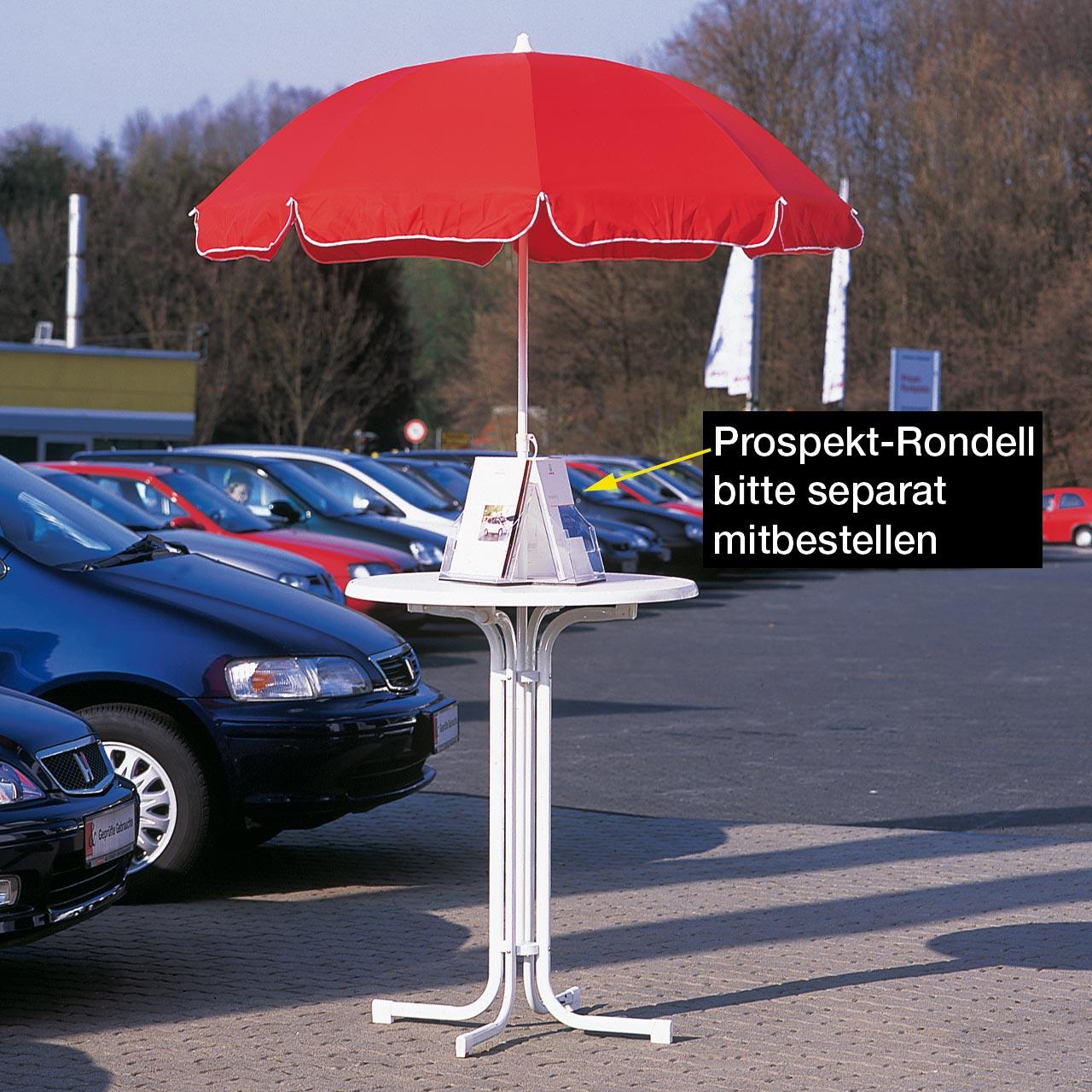 Vorschau: Stehtisch/Schirm-Kombination