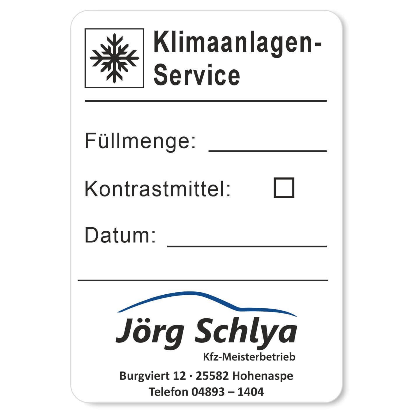 Klimaanlagen-Service Beispiel