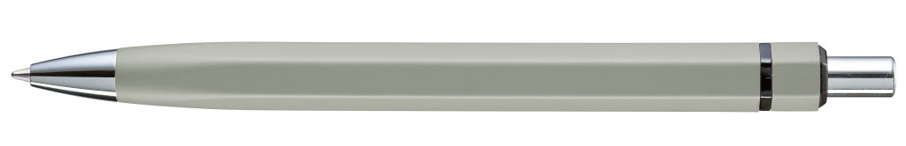 SIX Druckkugelschreiber grau Clip hinten