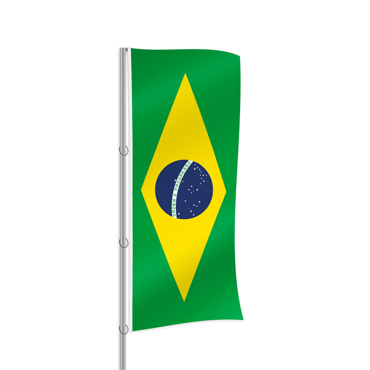 Brasilien Fahne im Hochformat kaufen