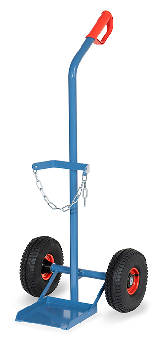 Vorschau: Fetra Stahlflaschenkarre Lufträder 260 x 85 mm für 1 Stahlflasche bis 50 Liter