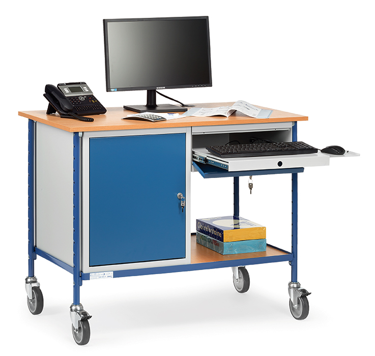 Vorschau: Fetra Rolltisch Ladefläche 1120 x 650 mm für Computer Schublade Stahlschrank