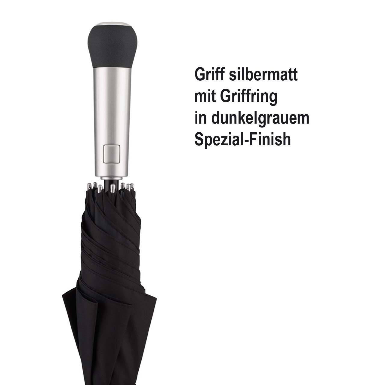 Vorschau: Midsize Stockschirm 115 cm Ø, Schaltknauf-Griff