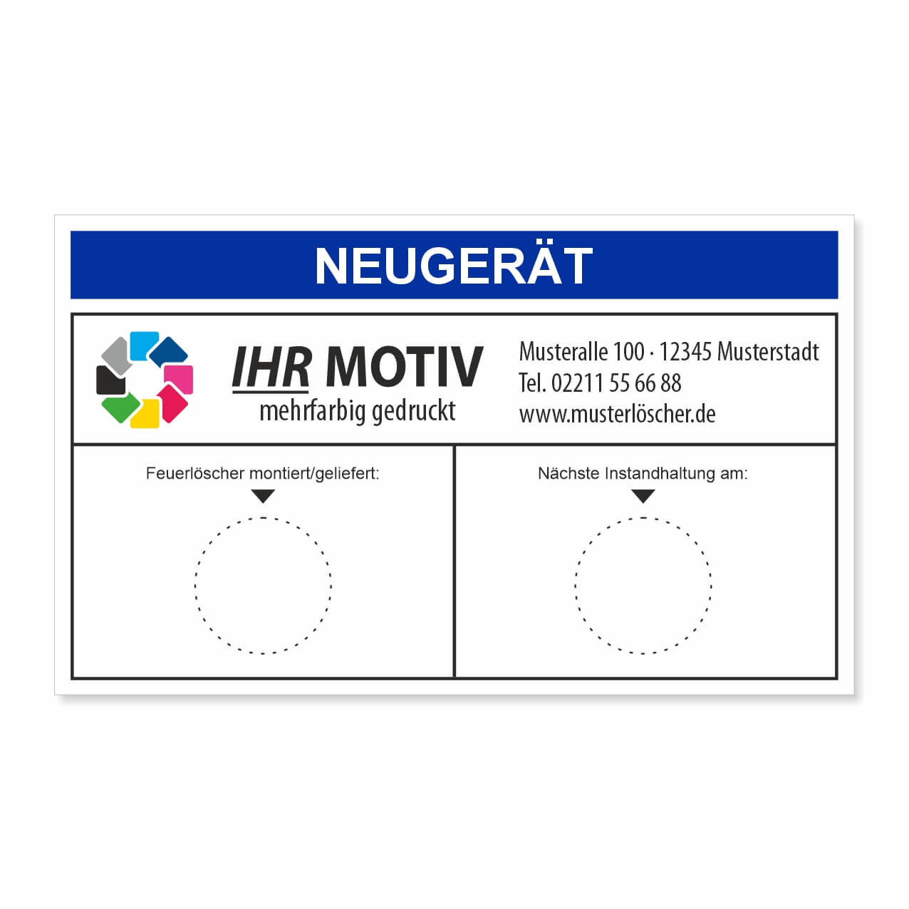 Neugerät blau