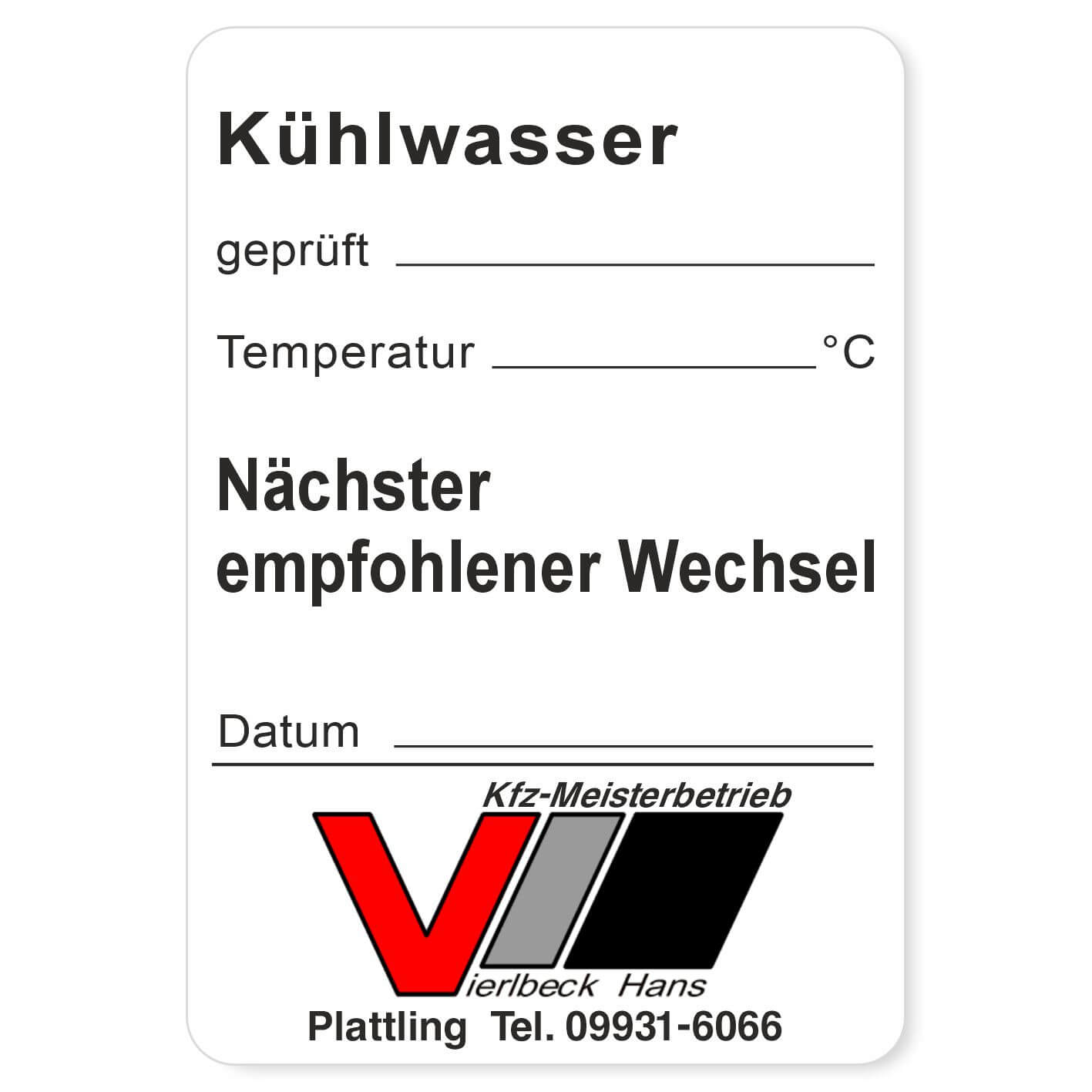 Kühlwasser Beispiel 4