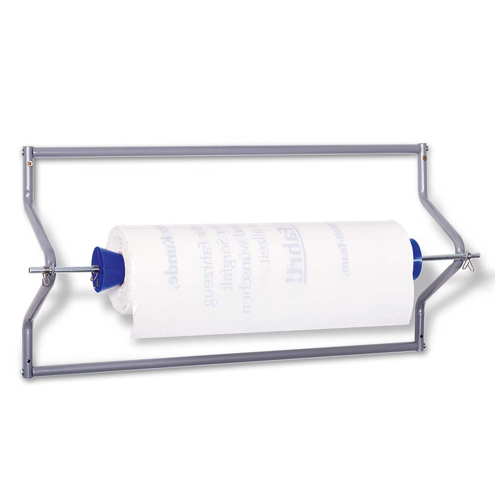 Rollenhalter zur Wandmontage für Rollenware wie z. B. Sitzschoner und Reifensäcke