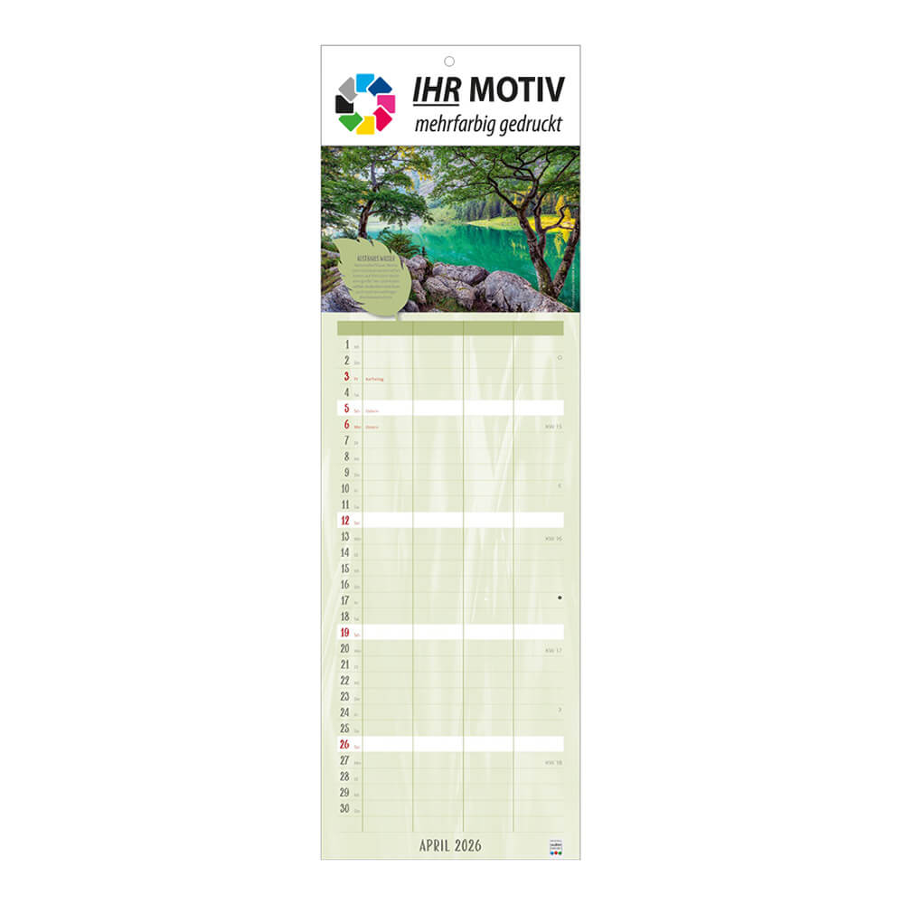 Streifenkalender Naturliebe Monat April