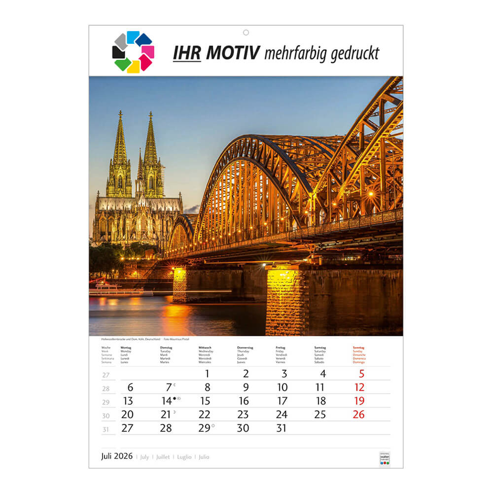 Bildkalender Metropolen Monat Juli