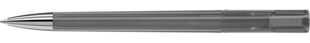 ULTIMO transparent SI Druckkugelschreiber anthrazit Clip hinten