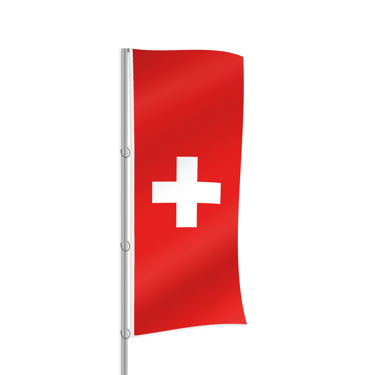 Schweiz Fahne im Hochformat kaufen