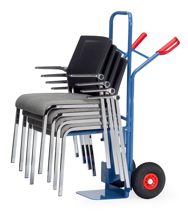 Vorschau: Fetra Stuhlkarre PU-Räder 260 x 85 mm bis 300 kg Traggestell variabel Karre festverschraubt