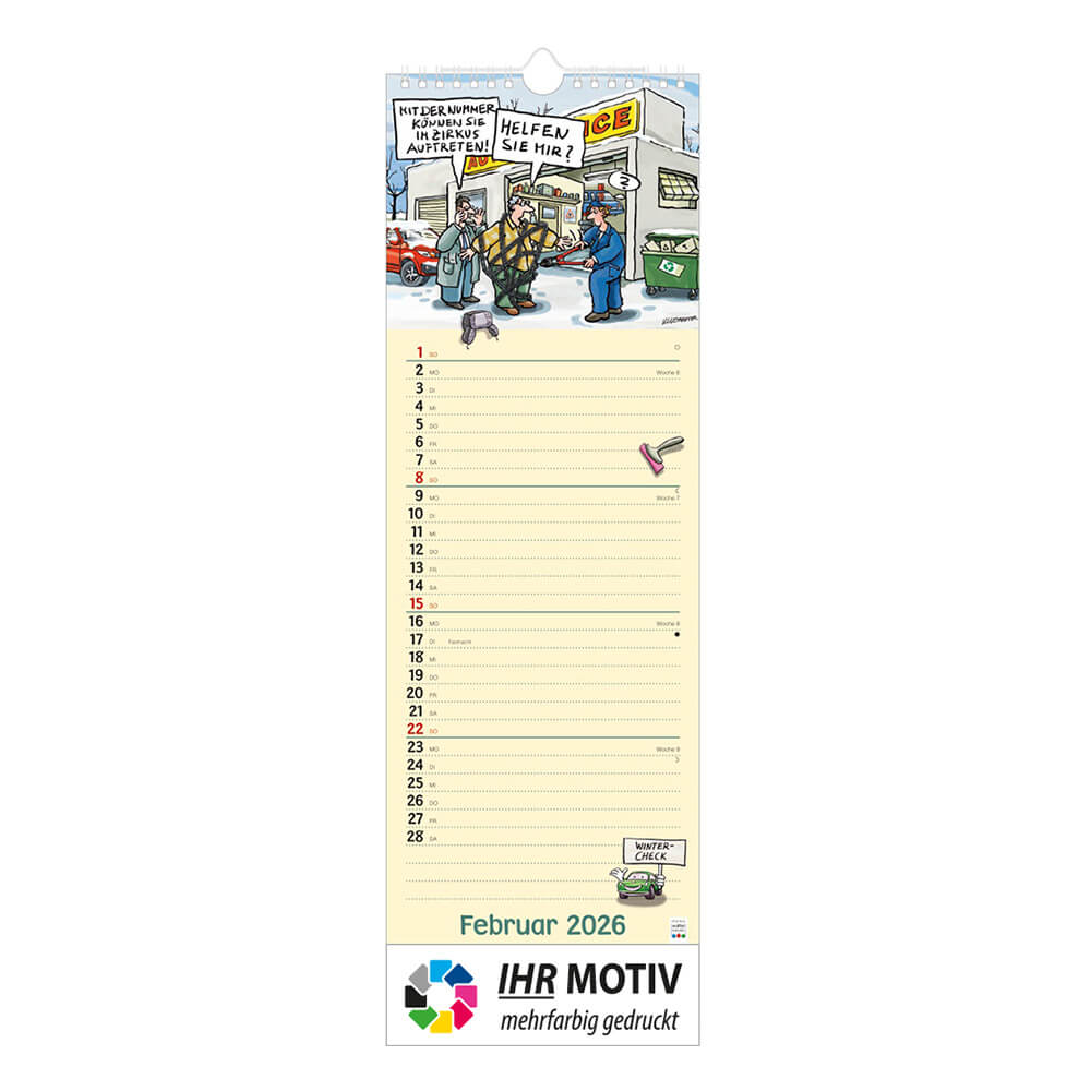 Werkstattkalender Monat Februar