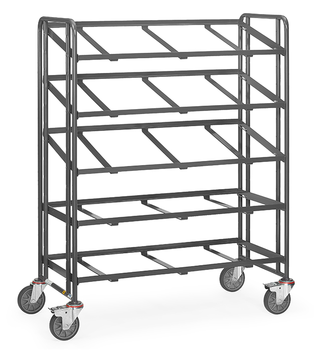 Vorschau: Fetra ESD-Eurokastenwagen Rahmen offen Ladefläche 1240 x 610 mm