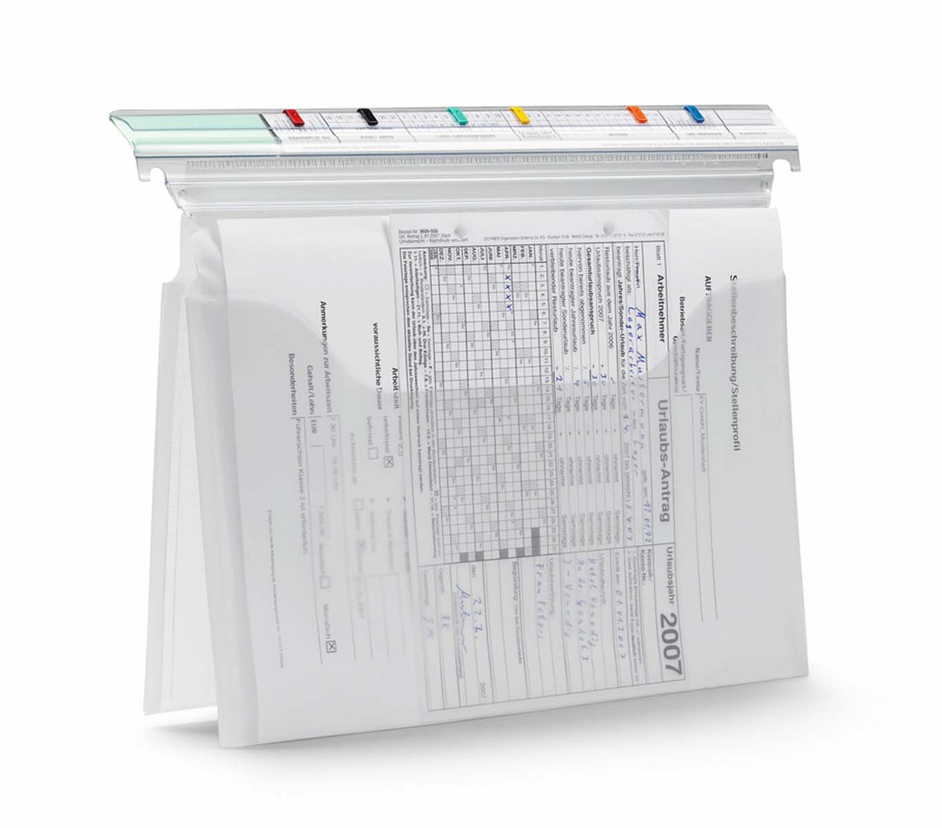Vorschau: Terminmappe Visimap A4 quer mit 2 Bogenschnitt-Taschen