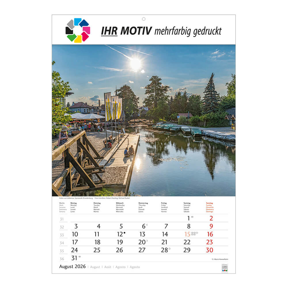 Bildkalender Schönes Deutschland Monat August