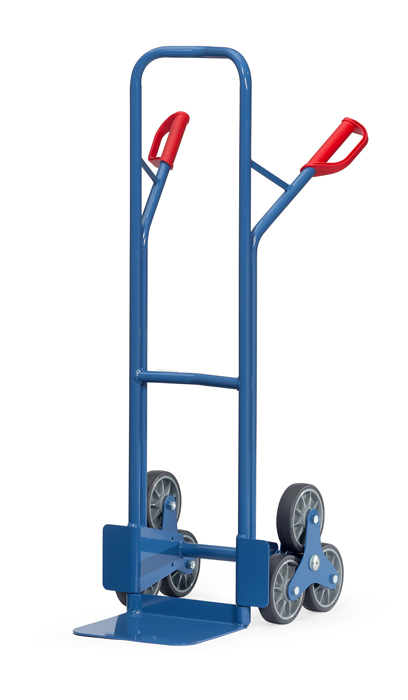 Vorschau: Fetra Treppenkarre 3-Rad-Stern, je 3 TPE-Räder 160 x 40 mm bis 200 kg Schaufelbreite 320 x 250 mm