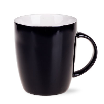Mini Specta Tasse aus Keramik schwarz/weiß