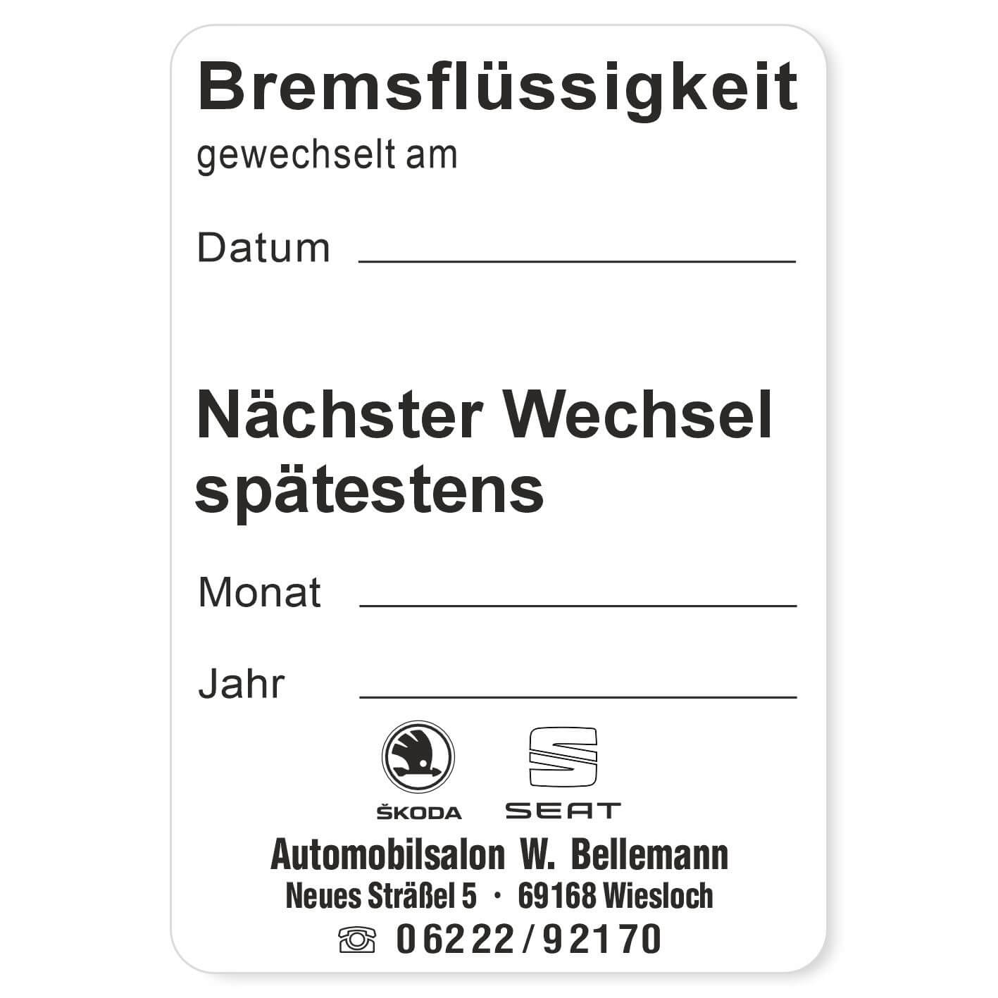 Bremsflüssigkeit, Nächster Wechsel Beispiel 2