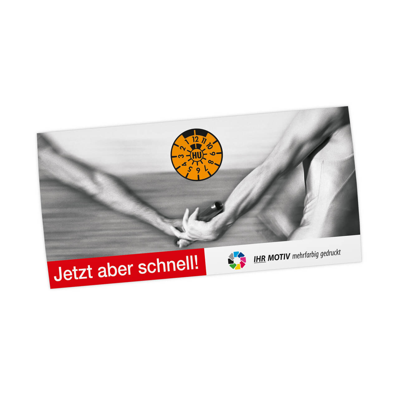 Vorschau: Maxi-Postkarte HU/AU-Erinnerung, Motiv Staffellauf