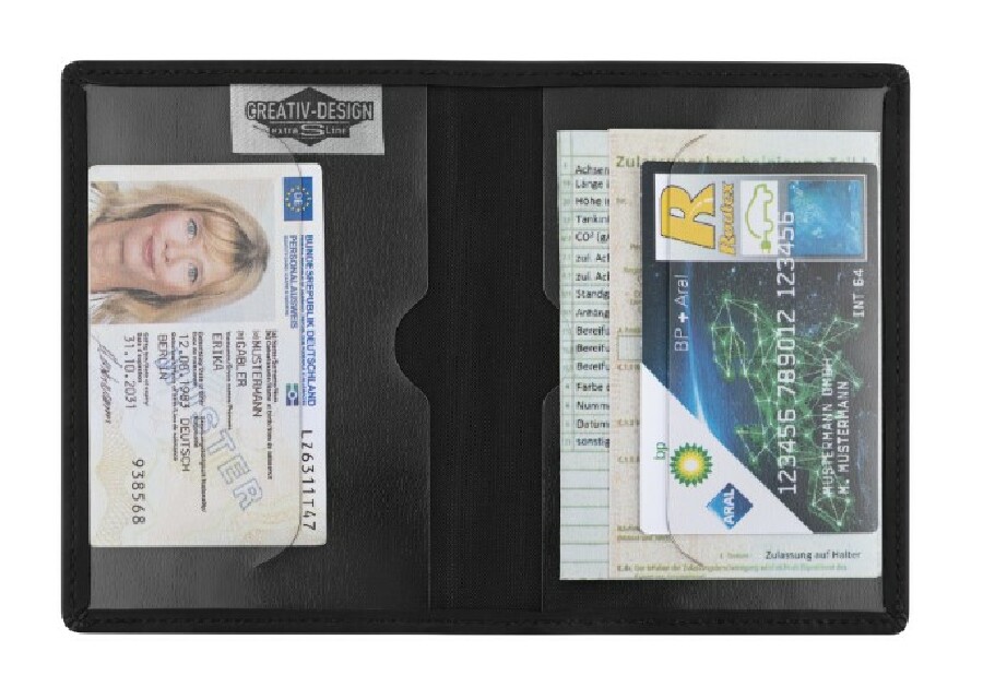Vorschau: Blackmaxx®Kunstleder Führerscheintasche "EcoCraftPlus"