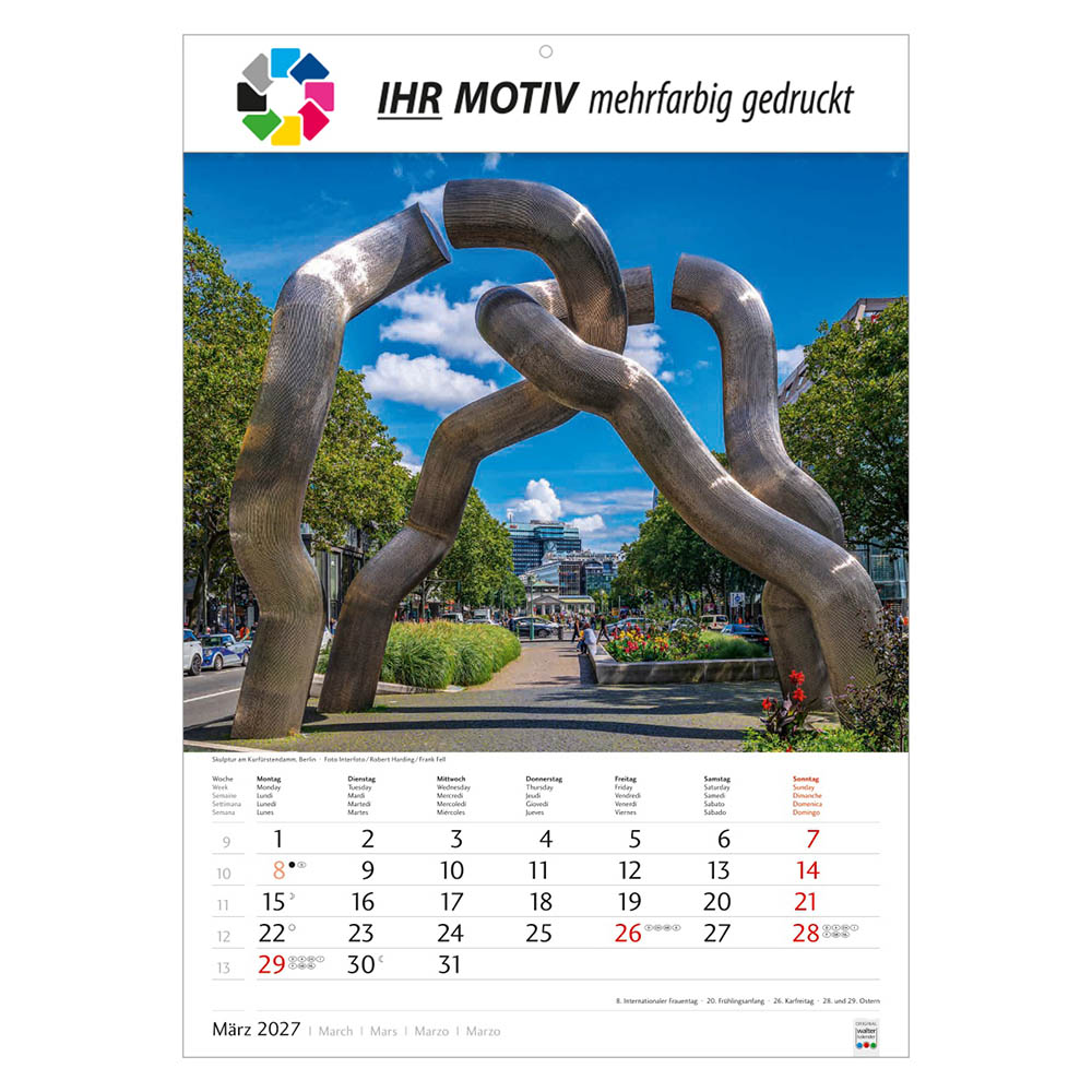 Bildkalender Schönes Deutschland, Ausgabe 2027 Monat März