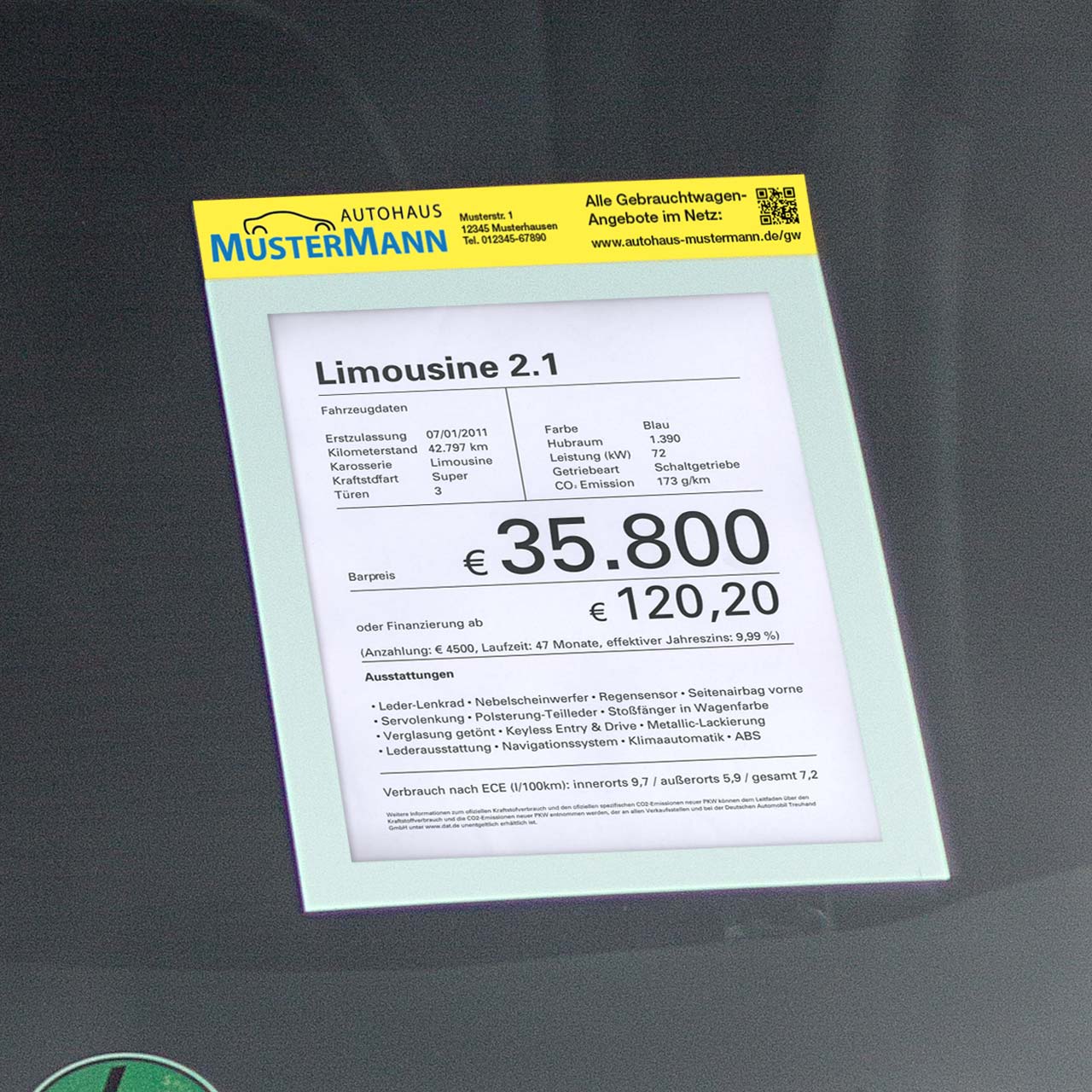 Hafttasche "Magic-Pocket" mit Werbeeinleger, Abb. DIN A4 Hochformat
