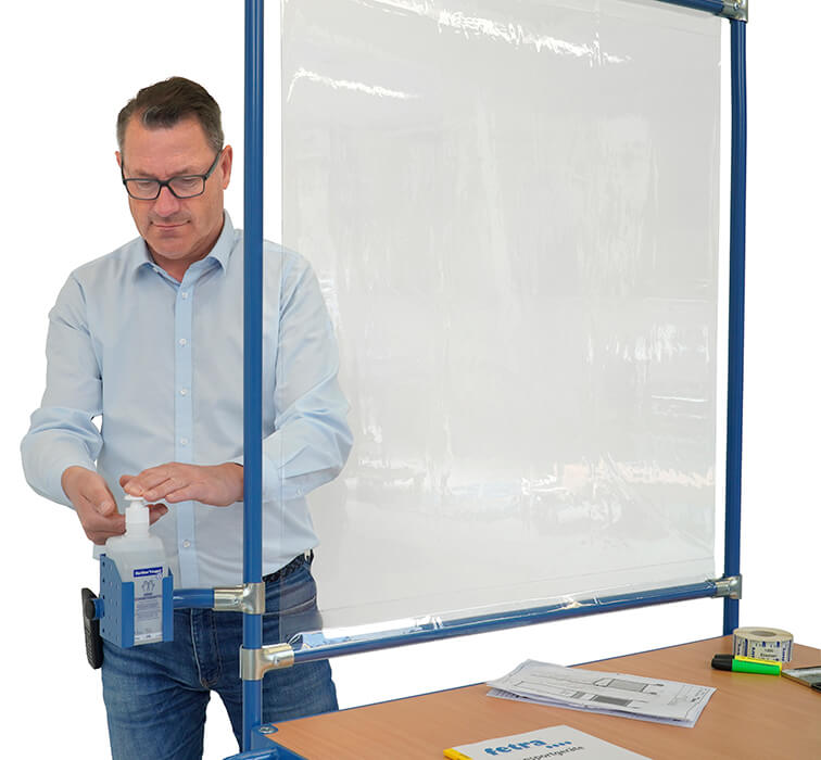 Vorschau: Fetra Rollpult 5838 mit Infektionsschutzausstattung