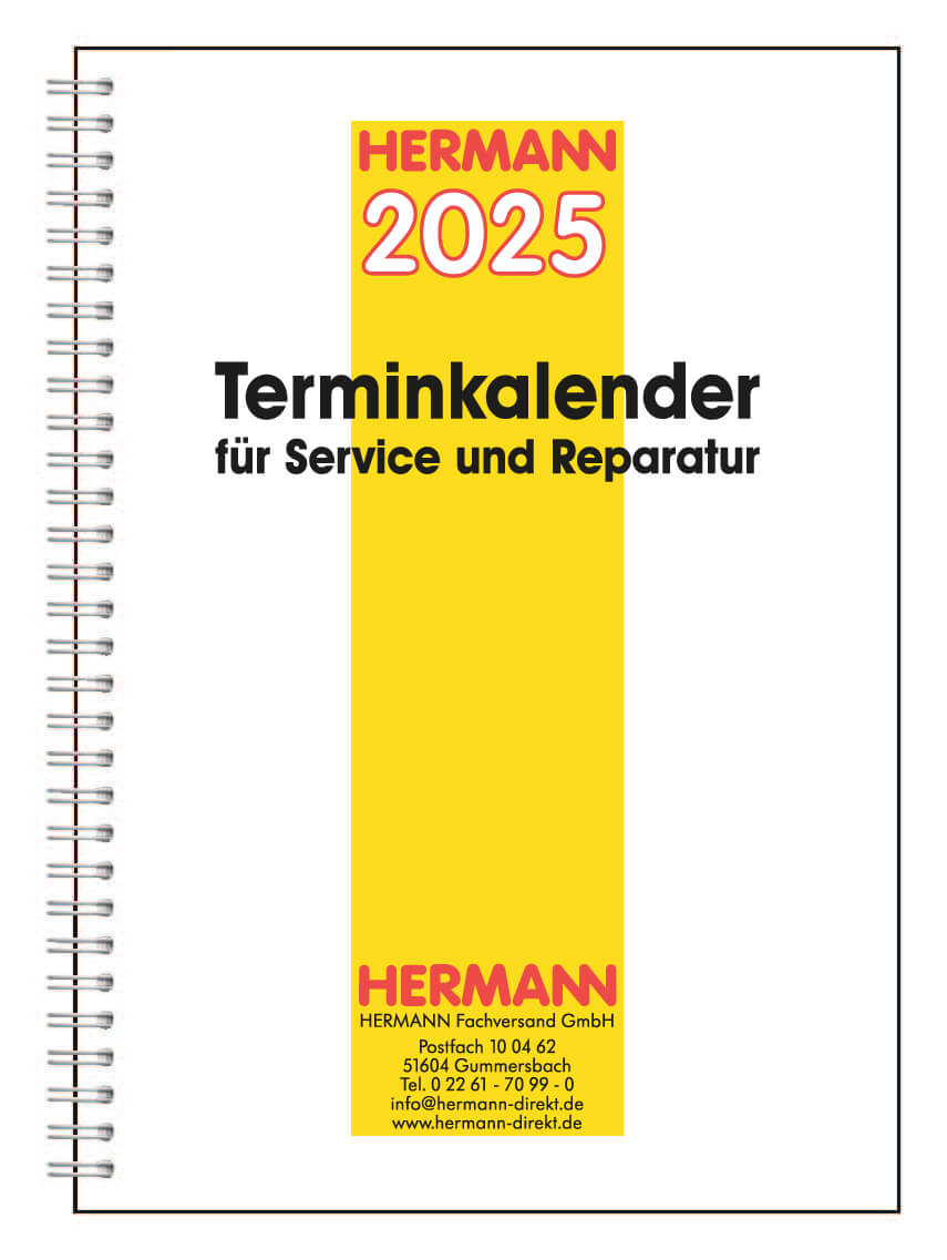 Vorschau: Werkstatt Terminkalender für die Fahrzeugannahme im Service und der Reparatur DIN A4 Format