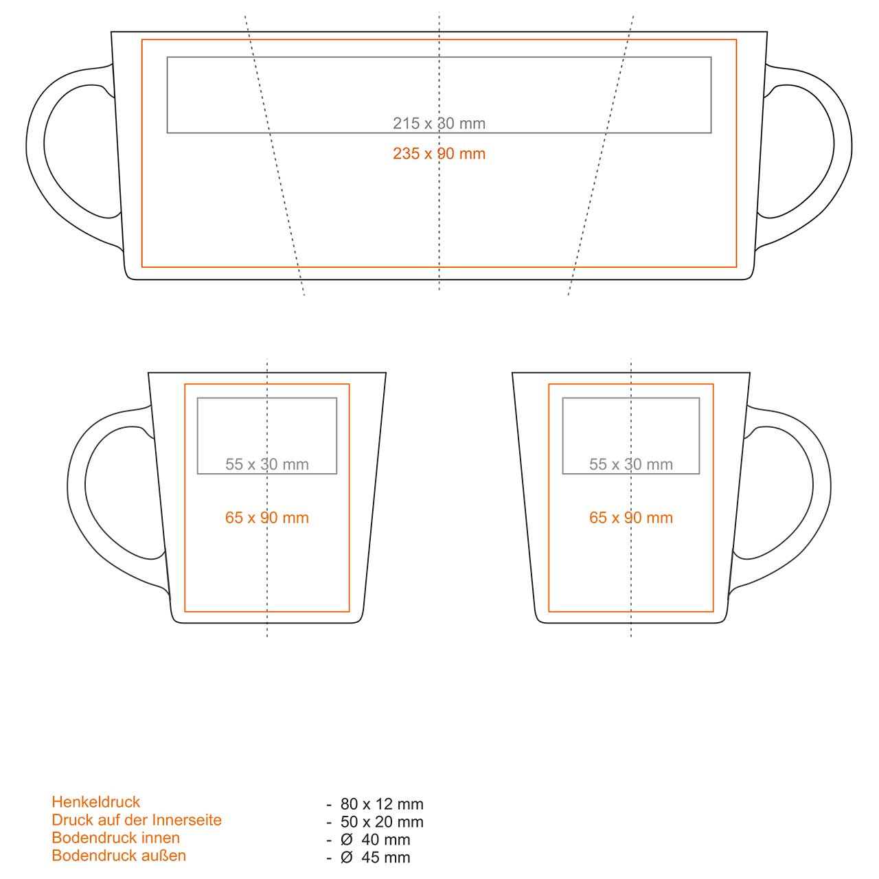 Vorschau: Berg Tasse aus Porzellan