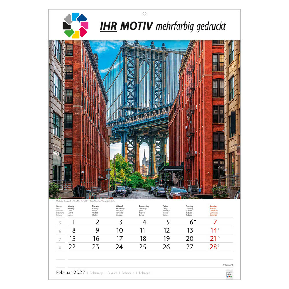 Bildkalender Metropolen, Ausgabe 2027 Monat Februar