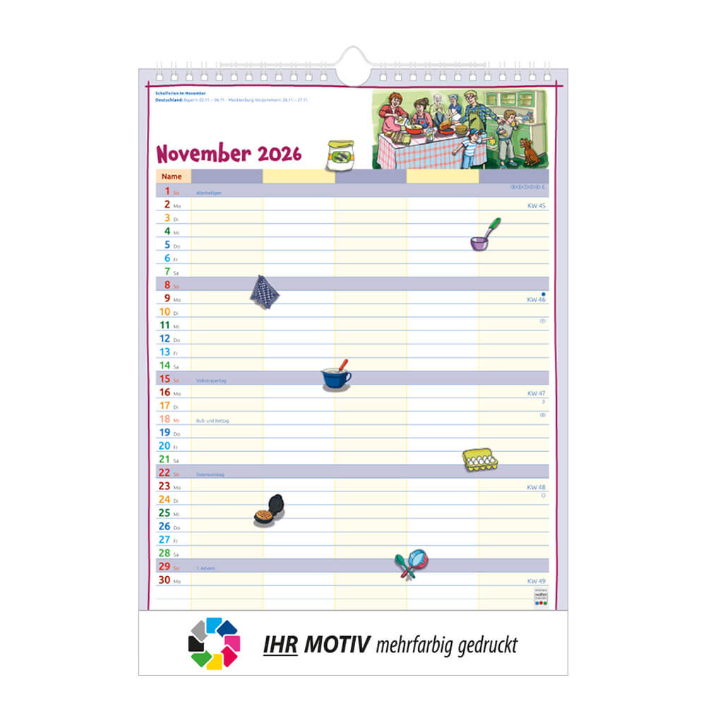 Unser Familienplaner Monat November