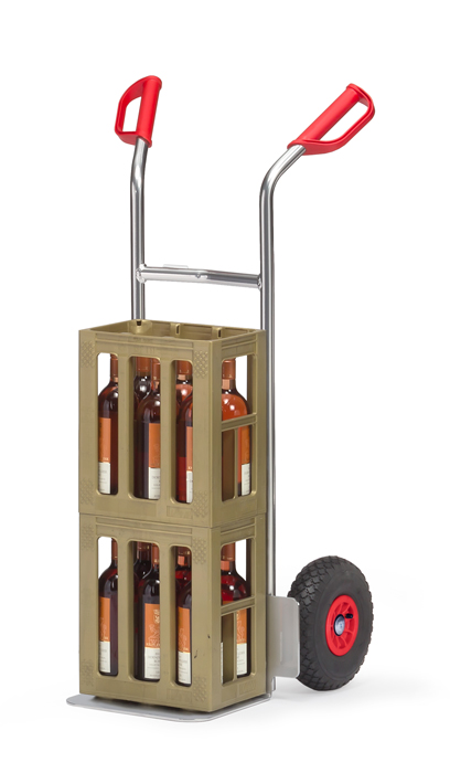 Vorschau: Fetra Alu-Stapelkarre Lufträder 260 x 85 mm bis 150 kg Höhe 1150 mm