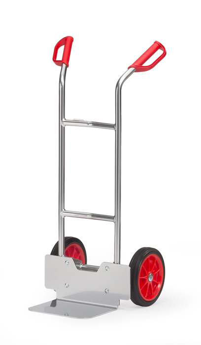 Vorschau: Fetra Alu-Stapelkarre Vollgummiräder 260 x 56 mm bis 150 kg Höhe 1150 mm