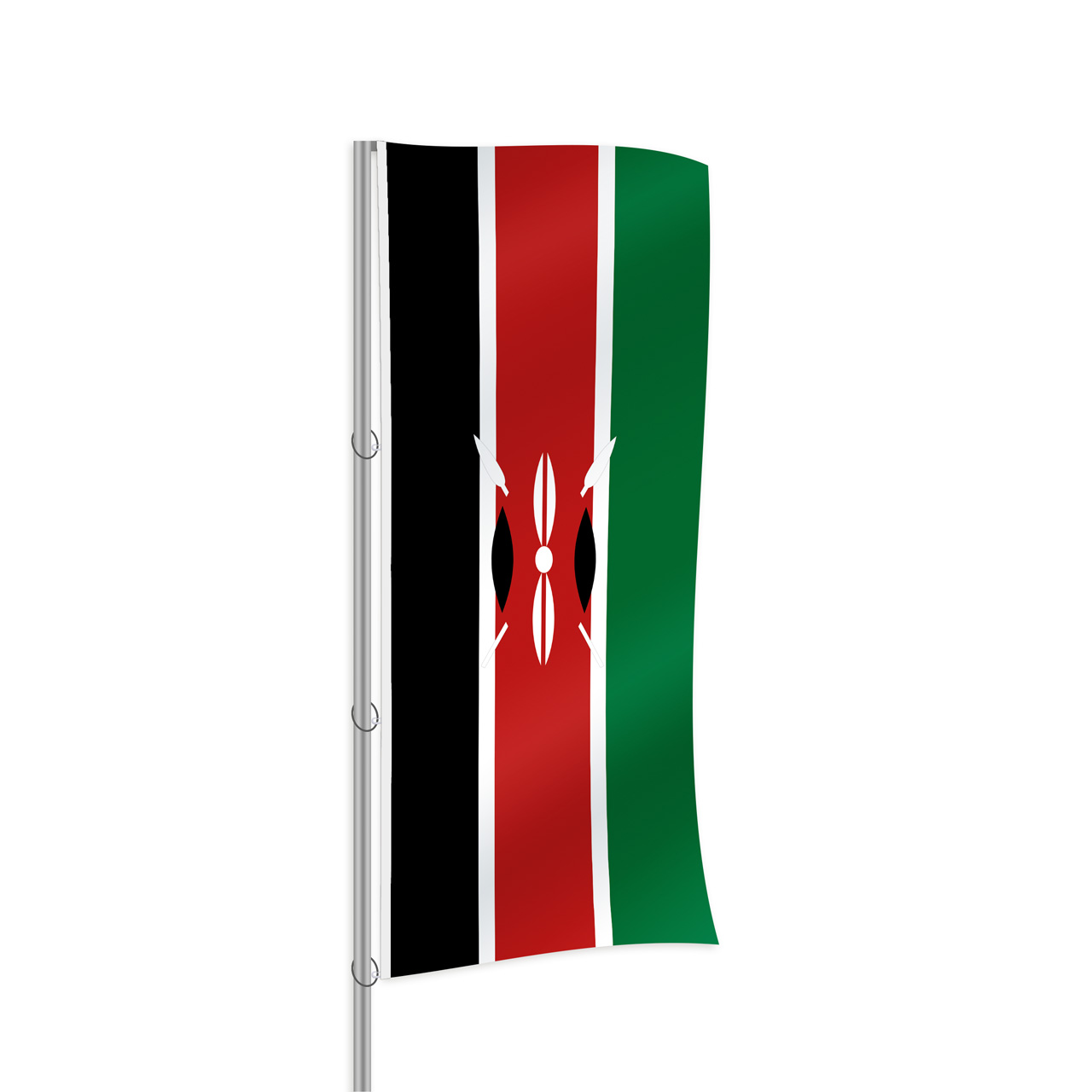 Kenia Fahne im Hochformat kaufen