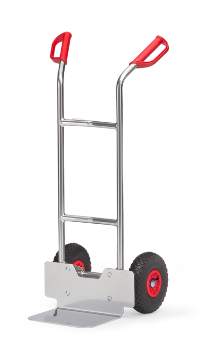 Vorschau: Fetra Alu-Stapelkarre Lufträder 260 x 85 mm bis 150 kg Höhe 1150 mm