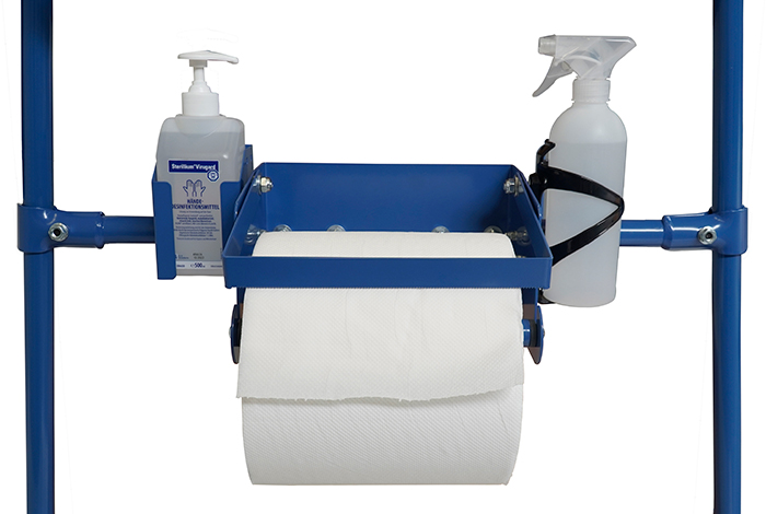 Vorschau: Fetra Papierrollenhalter für Tischwagen 700 mm breit
