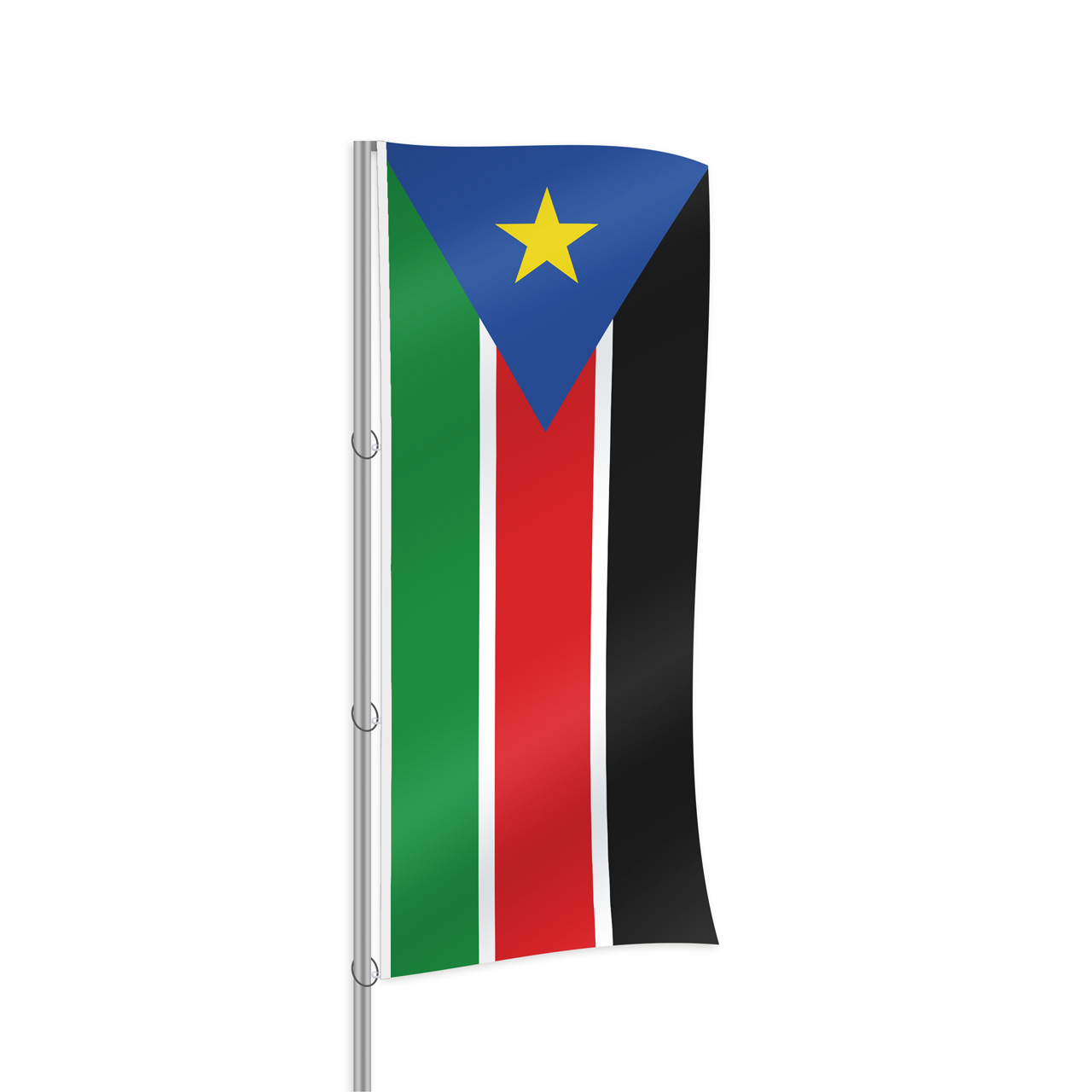 Suedsudan Fahne im Hochformat kaufen