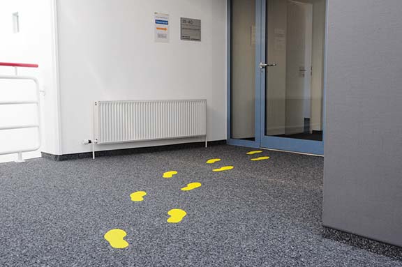Vorschau: Bodenmarkierung Fußabdruck links+rechts