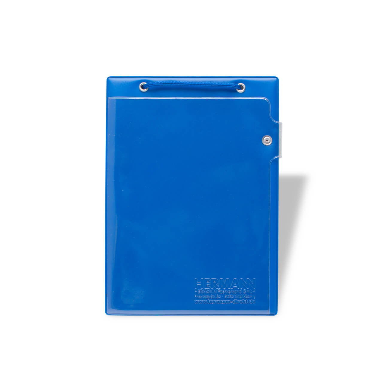 H0330300_Auftragstasche_A5_Kordel_Druckknopfverschluss_Blau