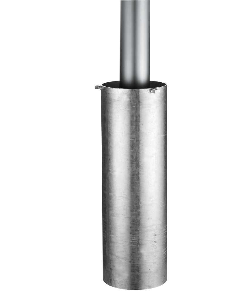 Vorschau: Bodenhülse BS für Fahnenmasten mit aufschraubbarem Abschlussdeckel