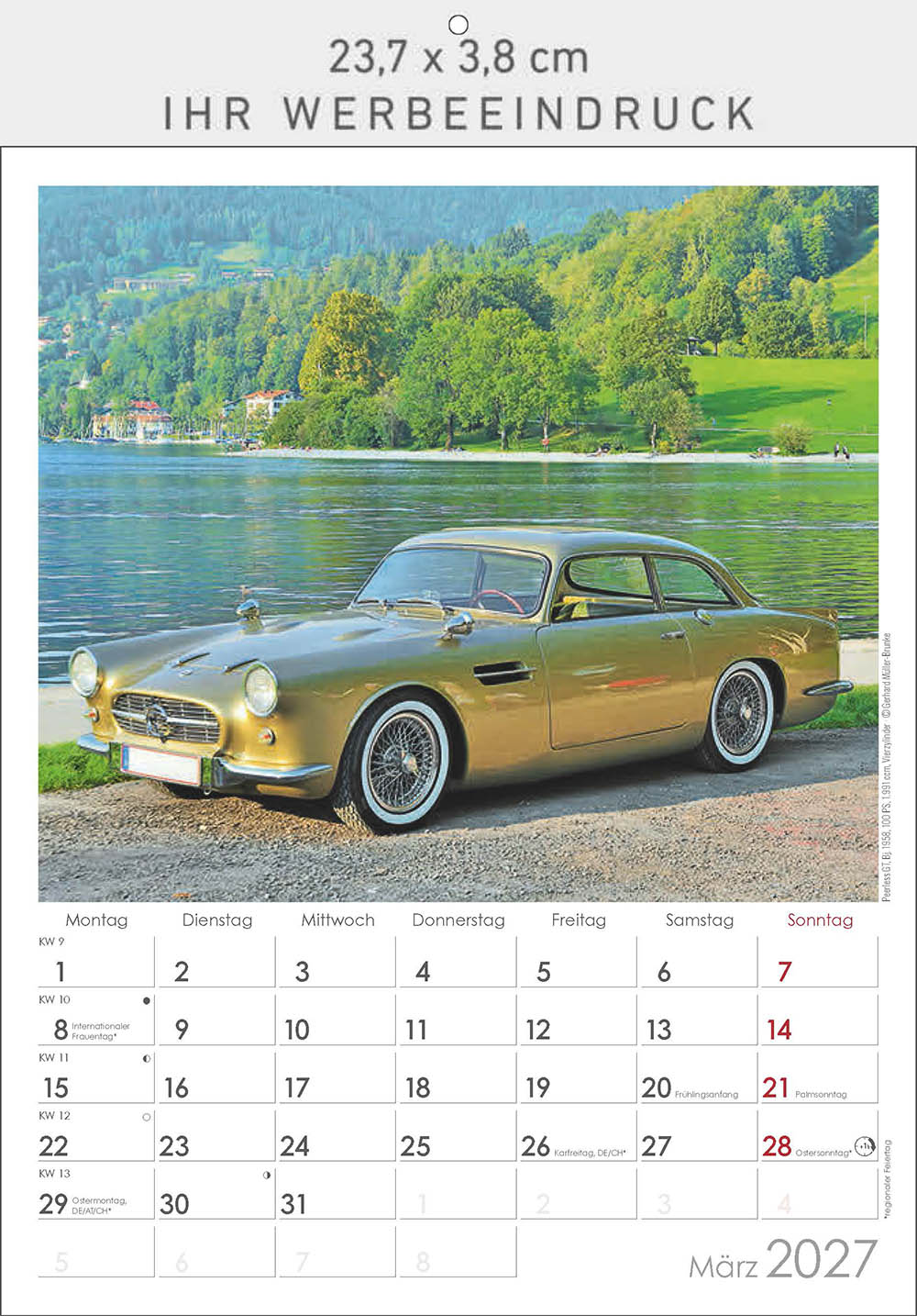 Bildkalender Oldtimer, Ausgabe 2027 Monat März