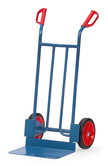 Vorschau: Fetra Sackkarre Vollgummiräder 260 x 56 mm bis 250 kg Höhe 1150 mm breite Schaufel
