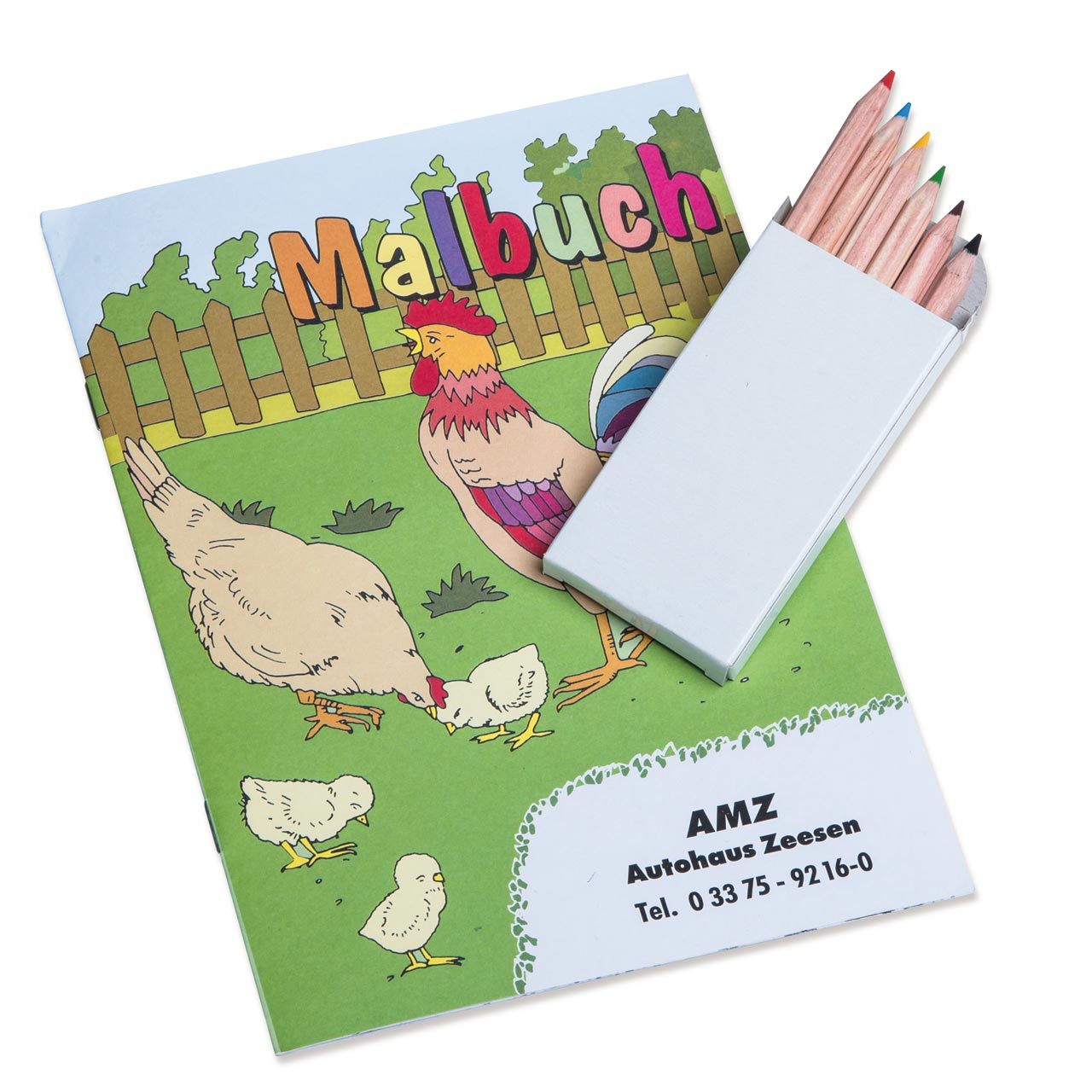 Vorschau: Kinder Malbuch Set in DIN A5 mit verschiedenen Themen als Werbegeschenk