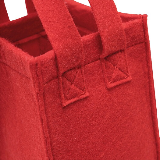 CABERNET Filz-Flaschentasche rot 3