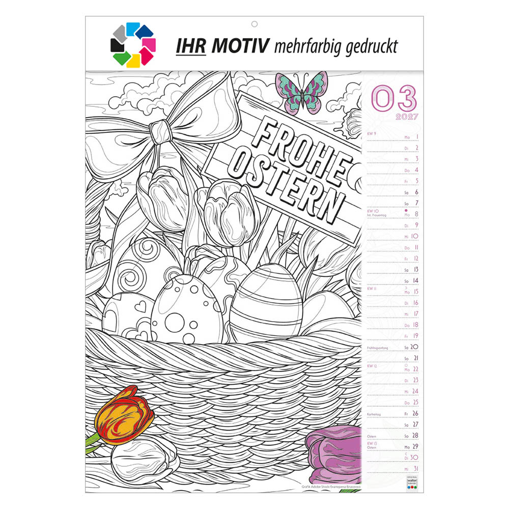 Bildkalender Nimm dir MALZEIT, Ausgabe 2027 Monat März