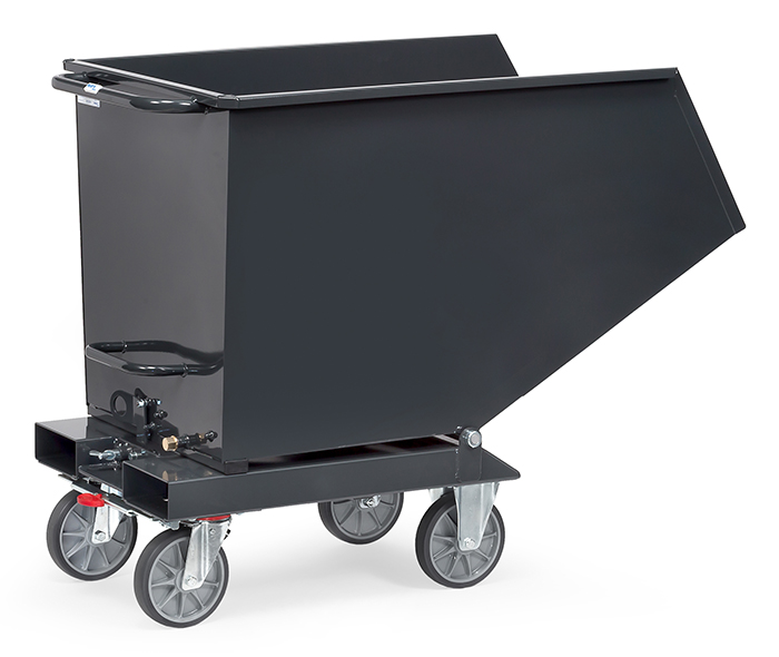 Vorschau: Fetra Muldenkipper Kastenmaße 1321 x 1044 x 735 mm Grau