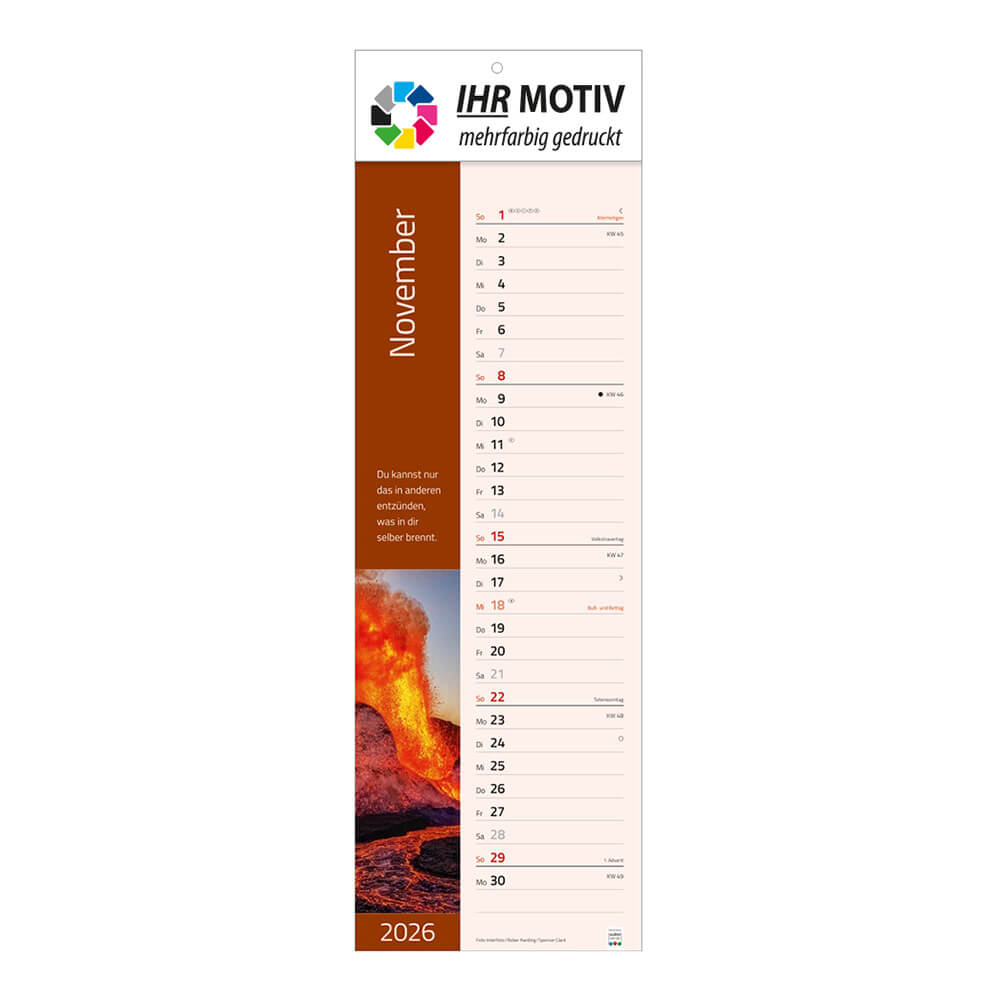 Streifenkalender Augenblicke Monat November