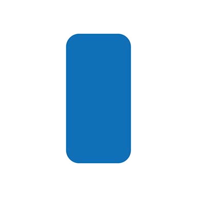 Stellplatzmarker I-Stück 0,5 mm PVC blau